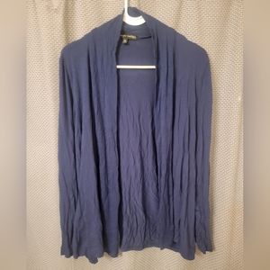 Dark Blue Long Sleeve Cardigan